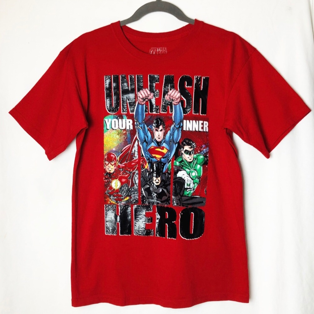 Boys Justice League Red DC Comics Graphic T-Shirt